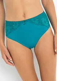 Høy truse med blonder (2-pack), bonprix