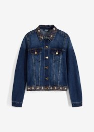 Jeansjakke med strass-applikasjon, BODYFLIRT boutique