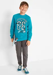 Sweatshirt i ren økologisk bomull (2-pack), bonprix