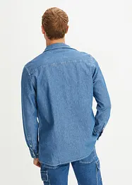 Jeansskjorte i ren bomull, bonprix
