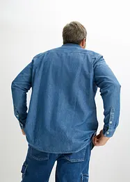 Jeansskjorte i ren bomull, bonprix