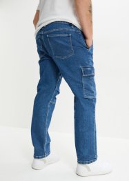 Loose Fit cargo-stretchjeans med resirkulert bomull, Straight, RAINBOW