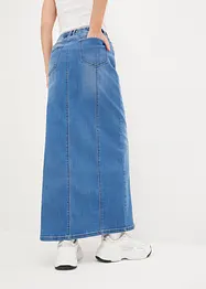 Jeansskjørt, Low Waist, komfortlinning, bonprix