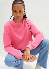 Oversized sweatshirt i ren bomull, bonprix