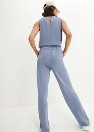 Ultrasoft trenings-jumpsuit av scuba, vide ben, hurtigtørkende, bonprix