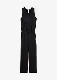 Ultrasoft trenings-jumpsuit av scuba, vide ben, hurtigtørkende, bonprix