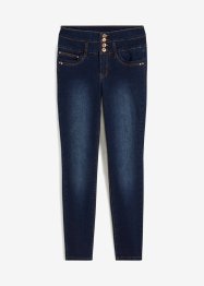 High Waist Jeans med lang knappestolpe, RAINBOW