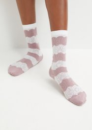 Sokker med strikkemønster, med økologisk bomull (4-pack), bpc bonprix collection