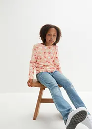 Langermet shirt av økologisk bomull for barn (3-pack), bonprix