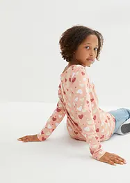 Langermet shirt av økologisk bomull for barn (3-pack), bonprix