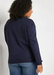 Strikket genser med rund hals, bonprix