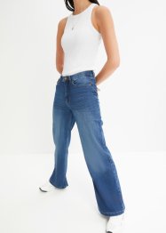 Wide Leg-jeans High Waist, økologisk bomull, John Baner JEANSWEAR