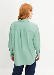 Ledig bluse med knappestolpe, bonprix