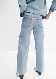 Cargojeans Mid Waist, Wide Leg, bonprix
