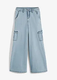 Cargojeans Mid Waist, Wide Leg, bonprix
