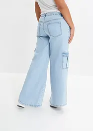 Cargojeans Mid Waist, Wide Leg, bonprix