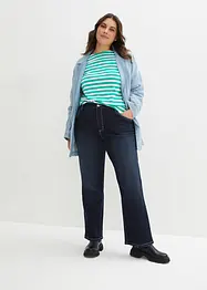 Wide Leg-jeans High Waist, Stretch, bonprix