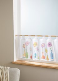 Gardinkappe med print av blomstervaser, bpc living bonprix collection