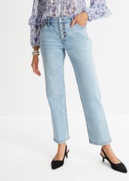 Mom-jeans med strass-knapper, BODYFLIRT