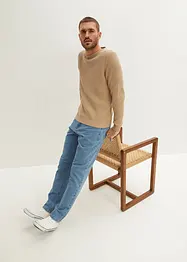 Classic Fit-jeans med stretch og delvis elastisk linning, Straight, bonprix