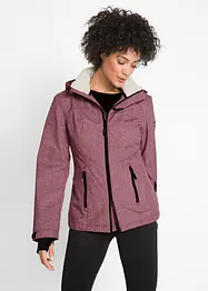 Outdoor-funksjonsjakke med teddyfleece, vanntett, bonprix