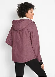 Outdoor-funksjonsjakke med teddyfleece, vanntett, bonprix