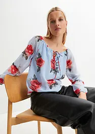 Bluse med snøring, bonprix