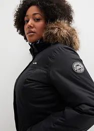 Outdoor-kåpe med fuskepels, vanntett, bonprix