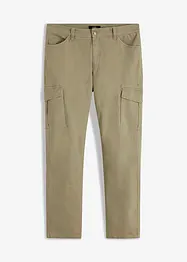 Slim Fit-bukse med stretch og cargolommer, Straight, bonprix