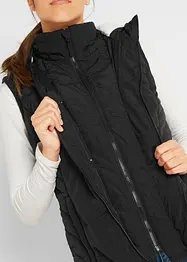 Vattert vest med teddyfôr, bonprix
