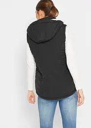 Vattert vest med teddyfôr, bonprix