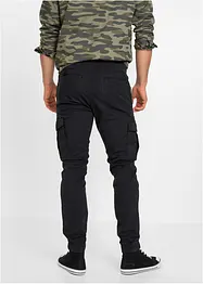 Slim Fit pull on-bukse med stretch og cargolommer, Straight, bonprix