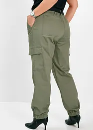 Cargobukse i bomull med stretch, bonprix