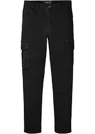 Slim Fit-bukse med stretch og cargolommer, Straight, bonprix