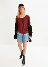 Oversized topp av viskosemiks, bonprix
