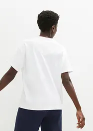 Oversized topp i formstabil økologisk bomull, bonprix
