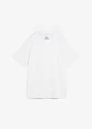 Oversized topp i formstabil økologisk bomull, bonprix