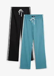 Joggebukse i formstabilt materiale i 100% bomull (2-pack), bonprix