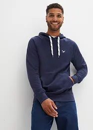Sweatshirt med hette av ren økologisk bomull, bonprix