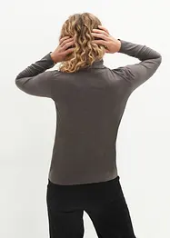 Langermet topp med økologisk bomull (2-pack), bonprix