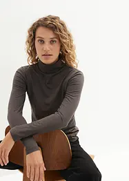 Langermet topp med økologisk bomull (2-pack), bonprix