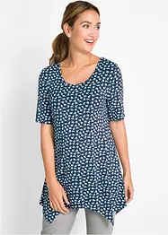 Topp med asymmetrisk kant, halvlang arm, bonprix