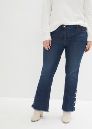 7/8-lang Bootcut-jeans med dekorknapper, bpc selection