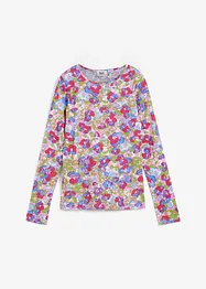 Langermet topp med blomsterprint, bonprix