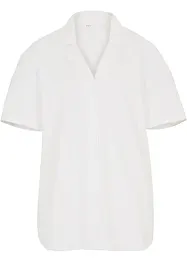 Ledig, oversized bluse i lett linmiks, bonprix