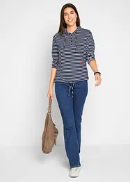 Bootcut-jeans Mid Waist, økologisk bomull, bonprix