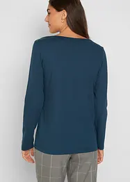Langermet, figurnær topp (2-pack), bonprix
