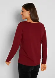 Langermet, figurnær topp (2-pack), bonprix