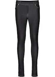 Leggings i denim look av bomullsmiks, bonprix
