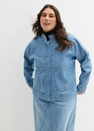 Oversized jeansjakke med cargo-detaljer, bonprix
